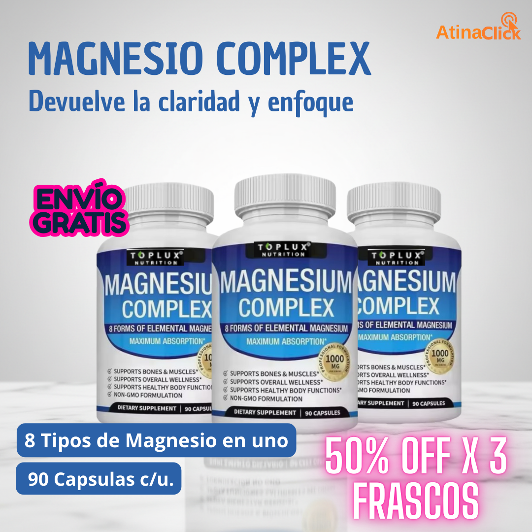Complejo de Magnesio- Suplemento 8 Elemental
