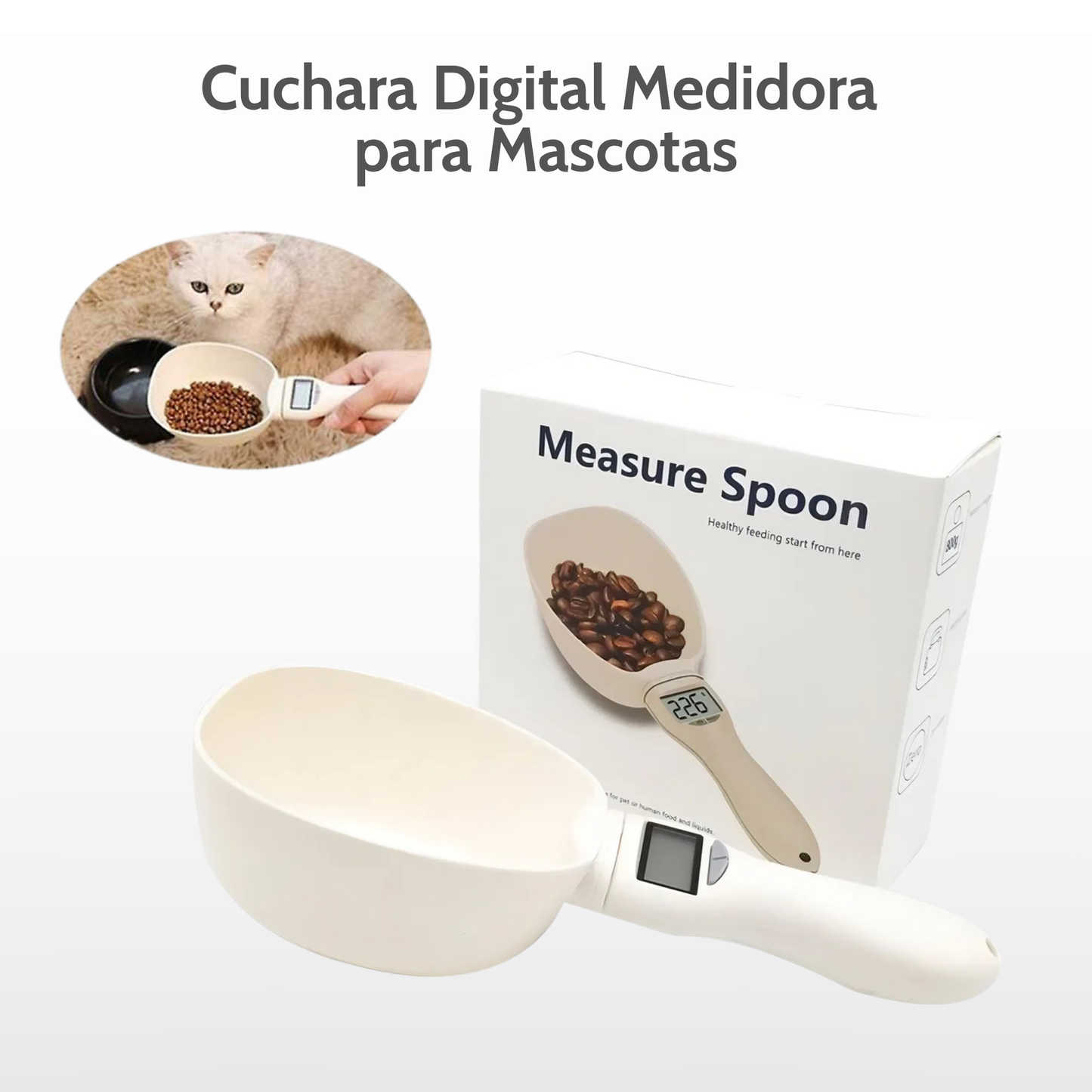 Cuchara Digital Medidora para Mascota