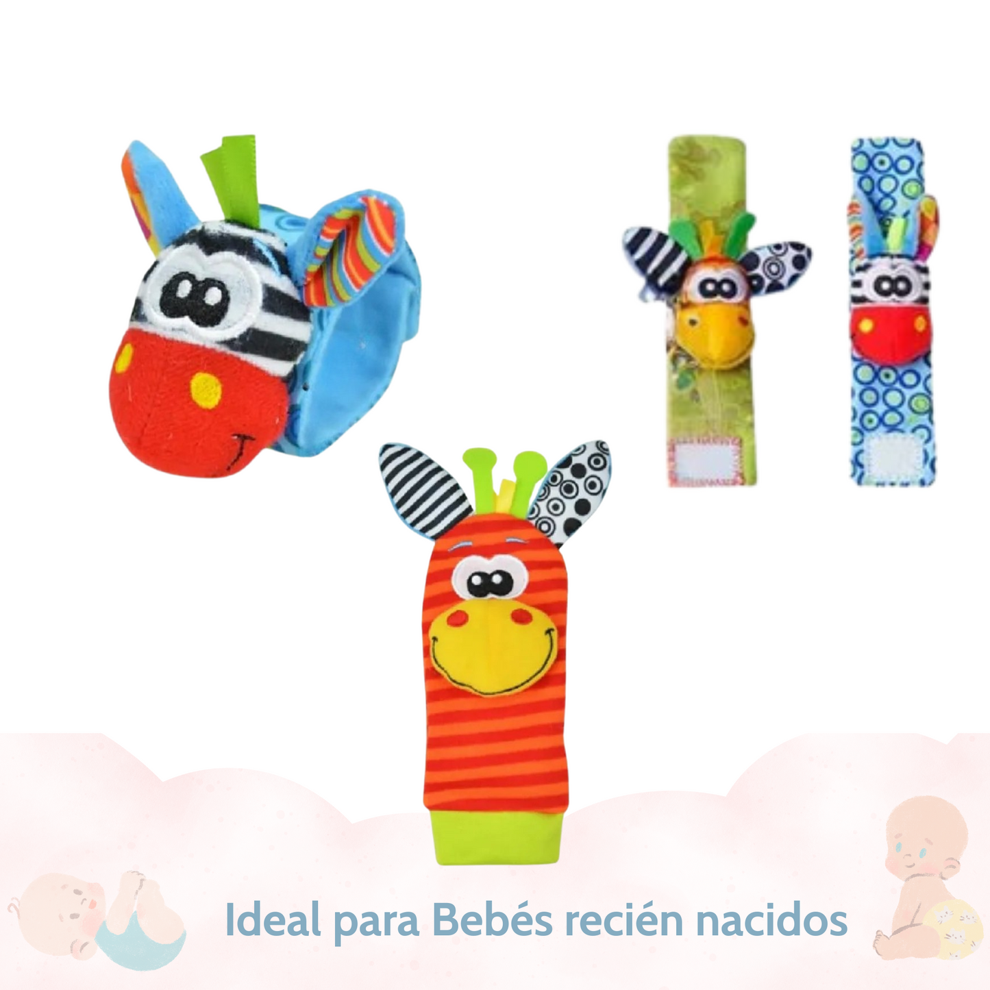 Sonajero de Muñeca y Pies para Bebé RattleFun