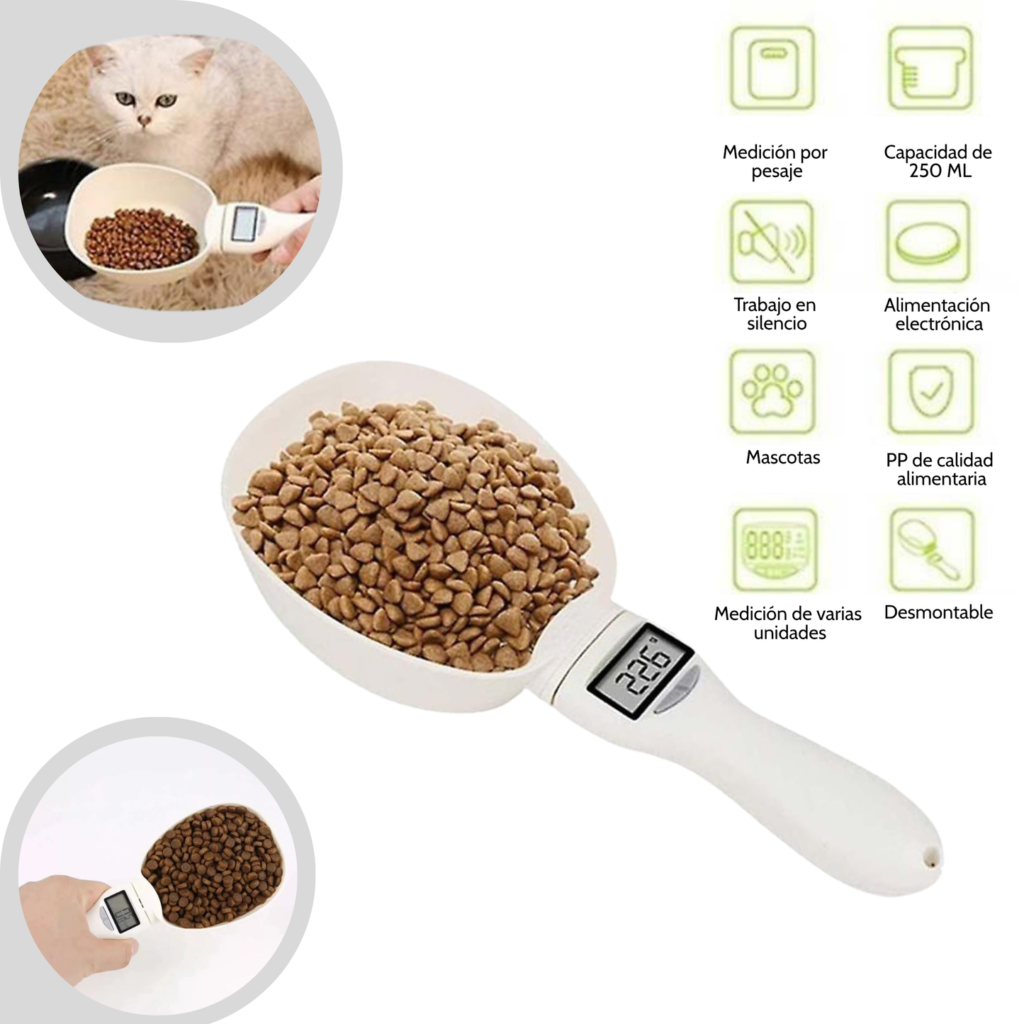 Cuchara Digital Medidora para Mascota
