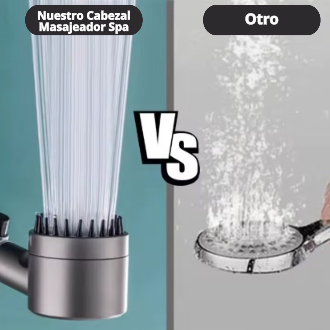 Cabezal de Ducha Masajeador Spa