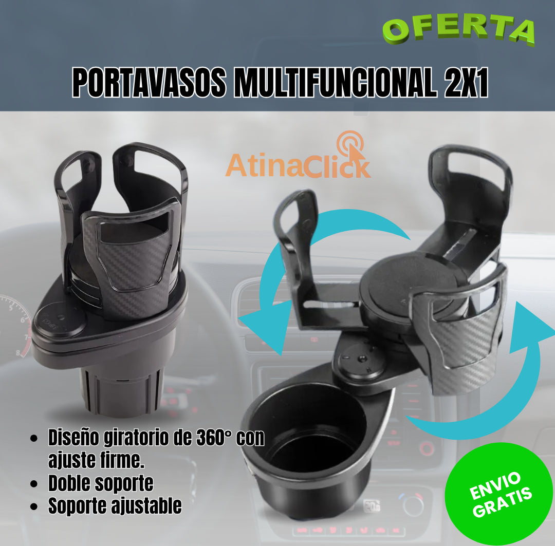 Portavasos Multifuncional para el Auto